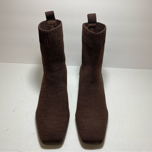 VIVAIA Regina Pro Square-Toe Water-Repellent Amanda Heeled Brown Boots Sz 36.5 - Picture 4 of 16